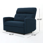 Halima Fabric 2-seater Recliner Club Chair by Christopher Knight Home