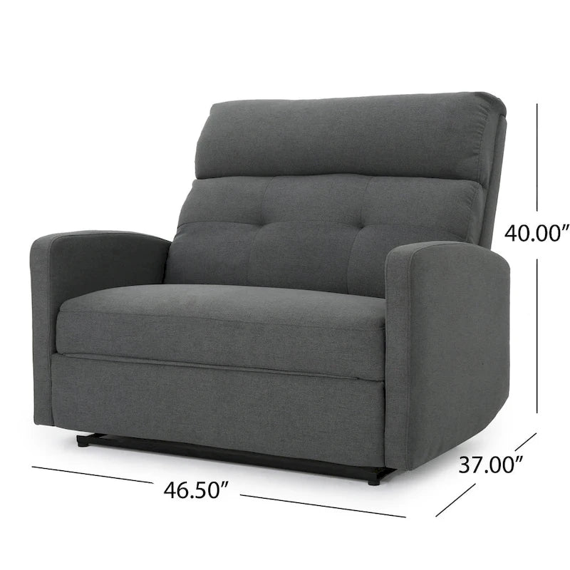 Halima Fabric 2-seater Recliner Club Chair by Christopher Knight Home