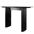 Marble Console Table Entryway Table with Fluted Base