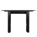 Marble Console Table Entryway Table with Fluted Base