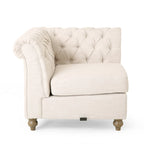Castalia Chesterfield Tufted 7-seat Sectional Sofa by Christopher Knight Home - 114.00 L x 70.00 W x 31.50 H