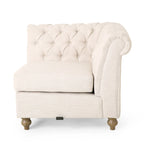 Castalia Chesterfield Tufted 7-seat Sectional Sofa by Christopher Knight Home - 114.00 L x 70.00 W x 31.50 H