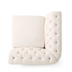 Castalia Chesterfield Tufted 7-seat Sectional Sofa by Christopher Knight Home - 114.00 L x 70.00 W x 31.50 H