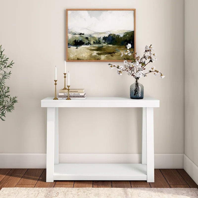 Plank and Beam Classic Console Table with Shelf - 46