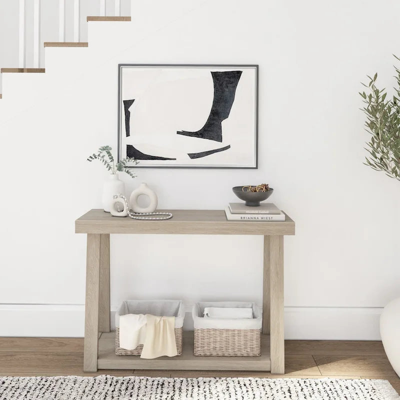 Plank and Beam Classic Console Table with Shelf - 46