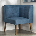 Simple Living Wood Fabric Playmate Corner Chair