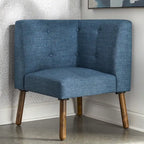 Simple Living Wood Fabric Playmate Corner Chair