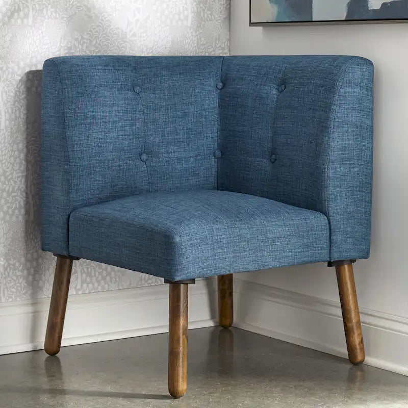 Simple Living Wood Fabric Playmate Corner Chair