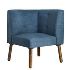 Simple Living Wood Fabric Playmate Corner Chair