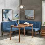 Simple Living Wood Fabric Playmate Corner Chair