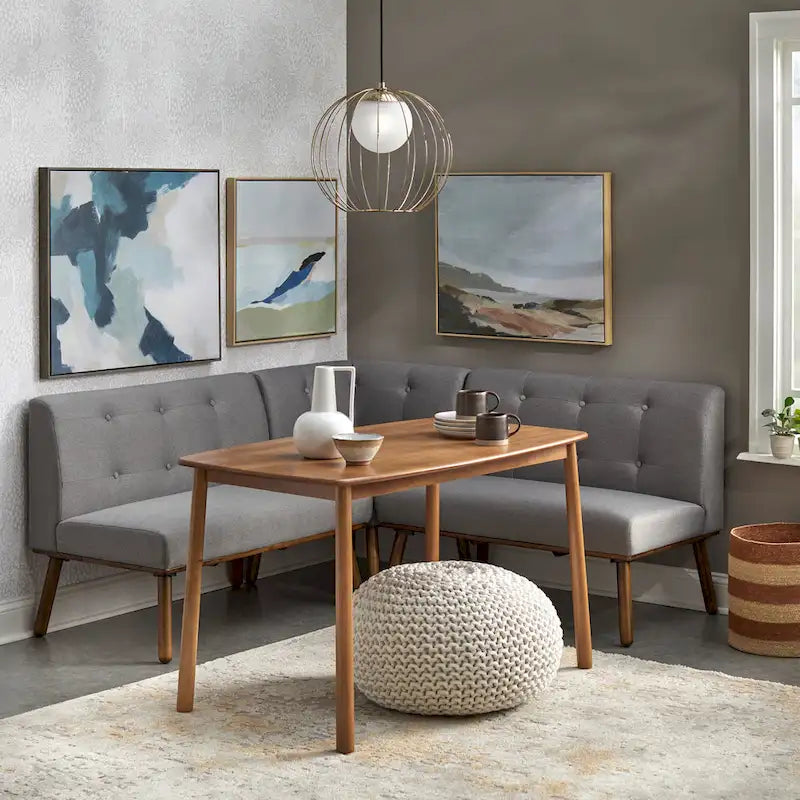 Simple Living Wood Fabric Playmate Corner Chair