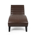 Stillmore Indoor Upholstered Channel Stitch Chaise Lounge by Christopher Knight Home