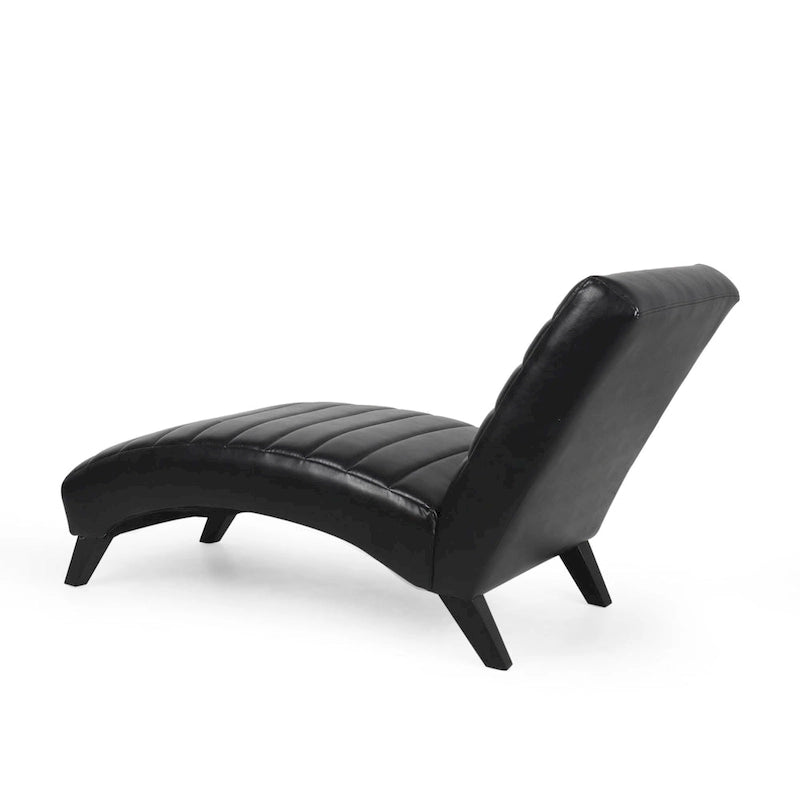 Stillmore Indoor Upholstered Channel Stitch Chaise Lounge by Christopher Knight Home