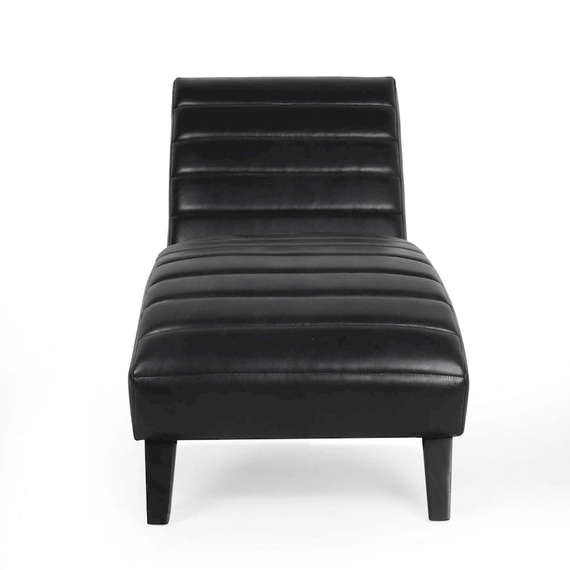 Stillmore Indoor Upholstered Channel Stitch Chaise Lounge by Christopher Knight Home