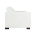 Oversized Genuine Leather Sofa - Ultimate Comfort Mid-Century Living Room Sofa Modern Couch with Sturdy Block Legs