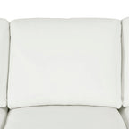 Oversized Genuine Leather Sofa - Ultimate Comfort Mid-Century Living Room Sofa Modern Couch with Sturdy Block Legs