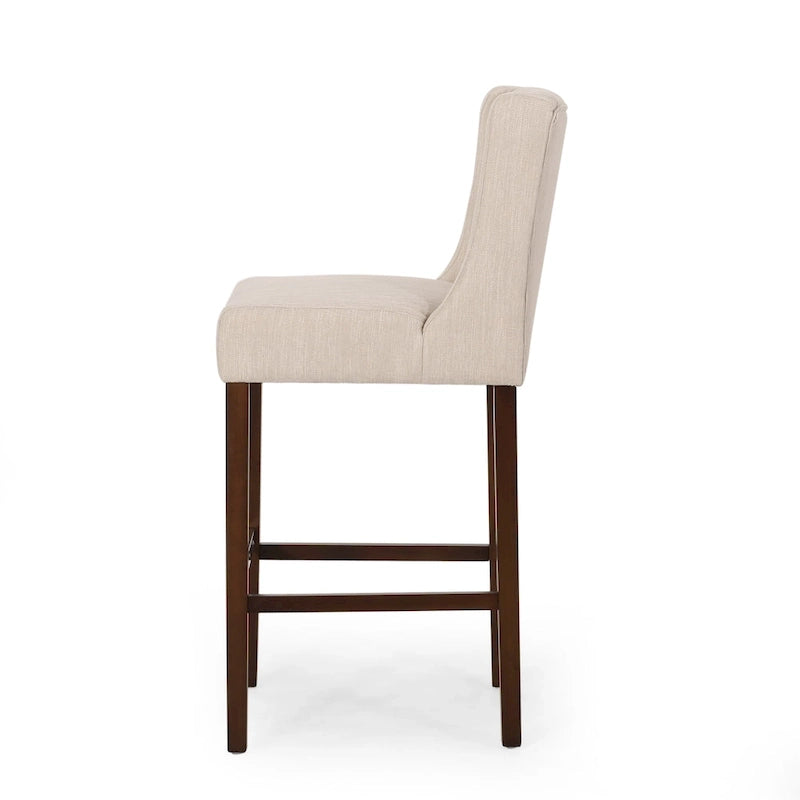 Bayliss Tufted Wingback Barstool (Set of 2) by Christopher Knight Home
