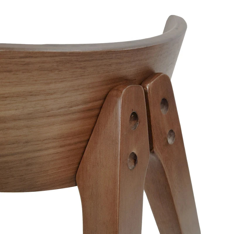 Stocker Fabric and Rubberwood Dining Chairs (Set of 2) by Christopher Knight Home