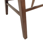Stocker Fabric and Rubberwood Dining Chairs (Set of 2) by Christopher Knight Home