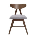 Stocker Fabric and Rubberwood Dining Chairs (Set of 2) by Christopher Knight Home