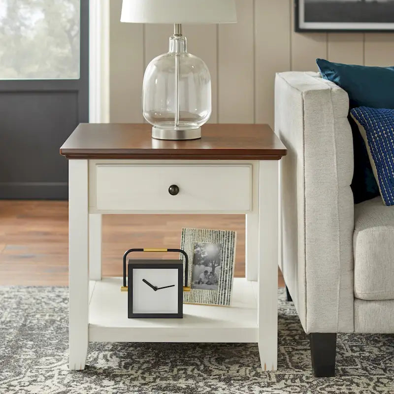 Simple Living Charleston End Table - 24H x 23.75W x 23.75D