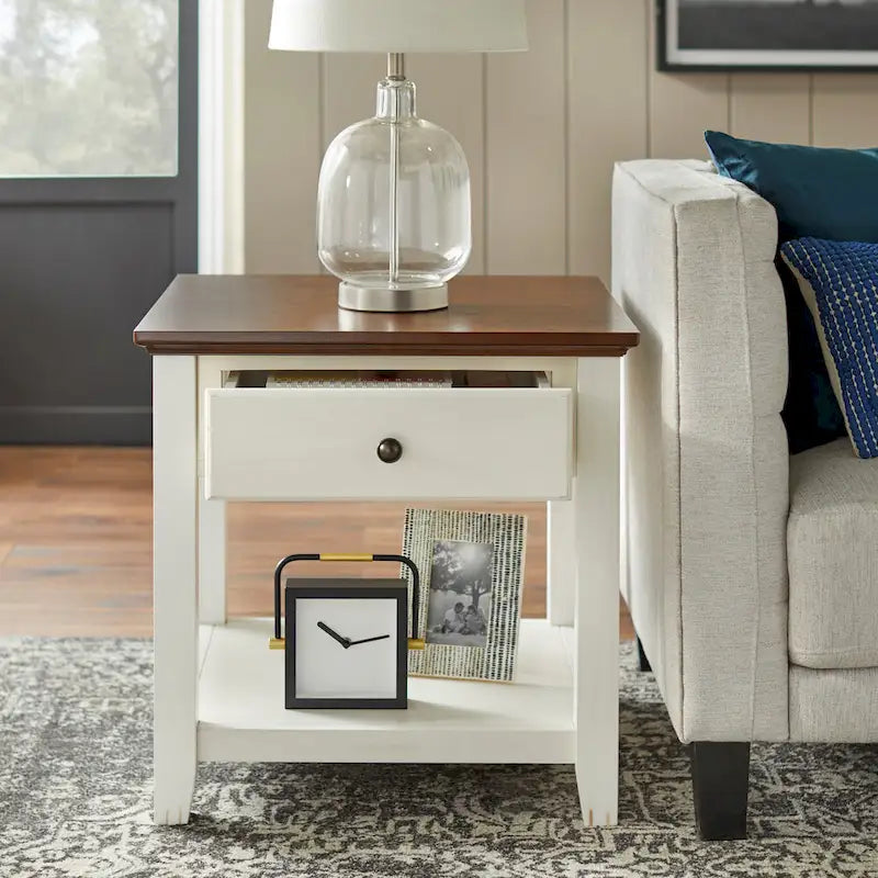 Simple Living Charleston End Table - 24H x 23.75W x 23.75D