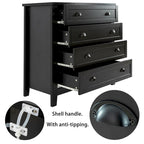 Modern Drawer Dresser for Bedroom,Chest of Dressers with Solid Wood Frame Retro Buffet Sideboard with Shell Handle