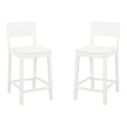 Dahlia Wood 24-Inch Armless Counter Stool (Set of 2)