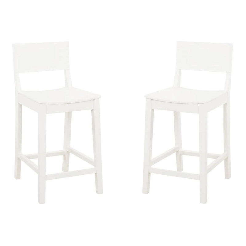 Dahlia Wood 24-Inch Armless Counter Stool (Set of 2)