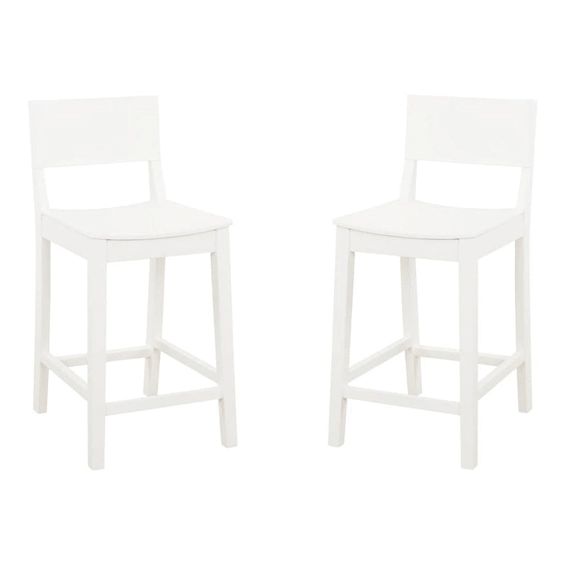 Dahlia Wood 24-Inch Armless Counter Stool (Set of 2)
