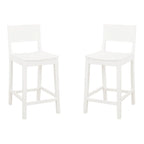 Dahlia Wood 24-Inch Armless Counter Stool (Set of 2)