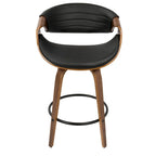 Carson Carrington Kanteborg 26 Fixed-Height Counter Stool with Bent Wood Legs & Round Footrest (Set of 2)