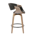 Carson Carrington Kanteborg 26 Fixed-Height Counter Stool with Bent Wood Legs & Round Footrest (Set of 2)