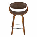 Carson Carrington Kanteborg 26 Fixed-Height Counter Stool with Bent Wood Legs & Round Footrest (Set of 2)