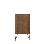 6-Drawer Double Low Dresser with Metal Legs