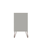 6-Drawer Double Low Dresser with Metal Legs