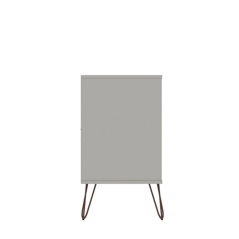 6-Drawer Double Low Dresser with Metal Legs