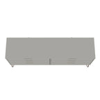 6-Drawer Double Low Dresser with Metal Legs