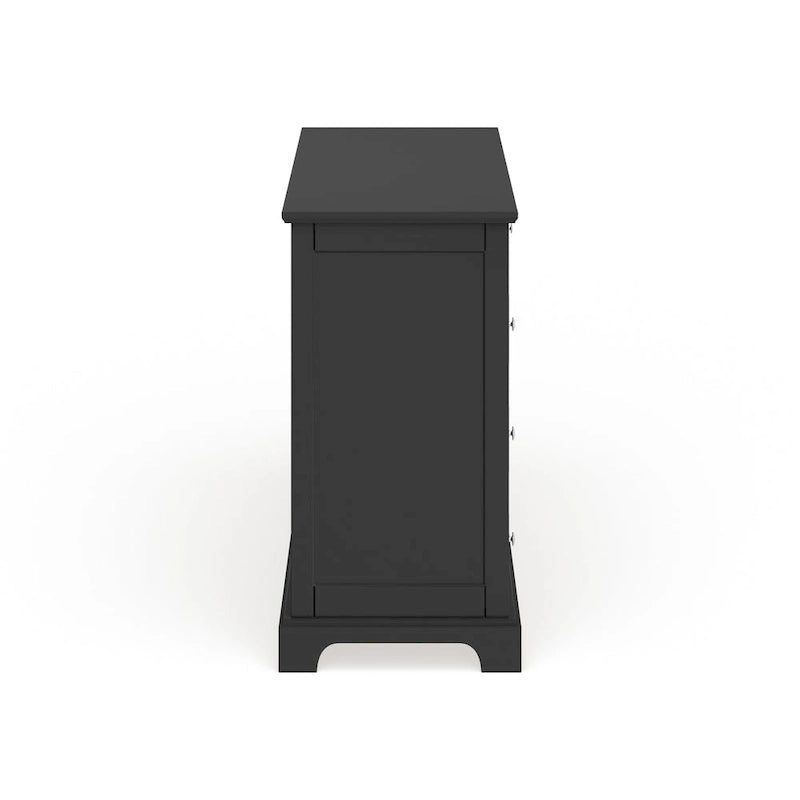 Bedford Black Wood Dresser and Optional Matching Mirror by Home Styles