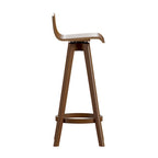 Ellery Mid-Century Modern Swivel Wood Stool (Set of 2) iNSPIRE Q Modern