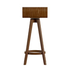 Ellery Mid-Century Modern Swivel Wood Stool (Set of 2) iNSPIRE Q Modern