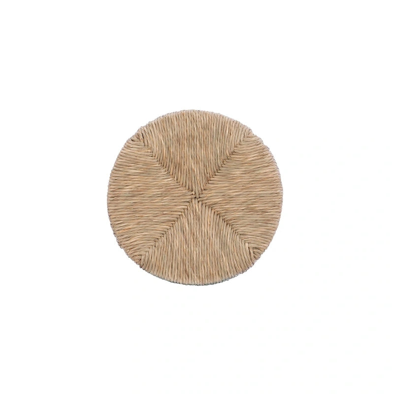 Maya Backless 31-Inch 360-Degree Swivel Bar Stool with Seagrass Seat