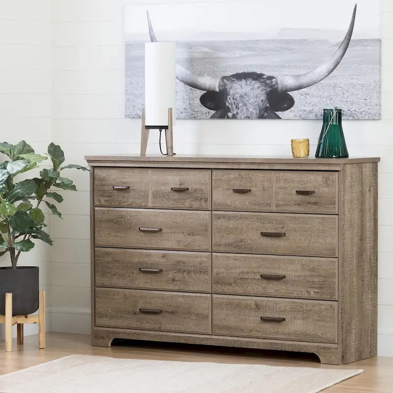Versa Country Cottage 8-drawer Double Dresser