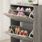 Shoe Cabinet with Flip Drawer for Entryway Rack Storage Organizer