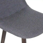 Upholstered Solid Wood Counter Stool With Footrest by East at Main