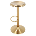 Adjustable Height Barstool in Chromed Finish