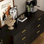 Timechee Modern 6 Drawer Storage Chest Double Dresser Sideboard Cabinet