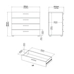 Porch & Den Angus Contemporary 4-drawer Engineered Wood Chest