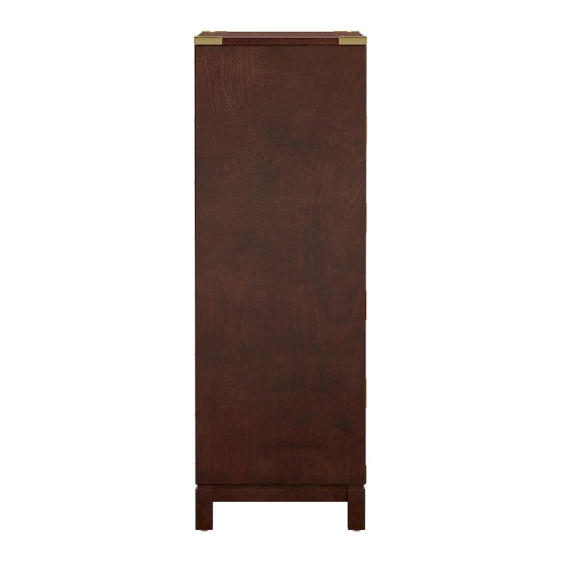 Kedric 5-Drawer Gold Accent Chest by iNSPIRE Q Bold