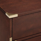 Kedric 5-Drawer Gold Accent Chest by iNSPIRE Q Bold